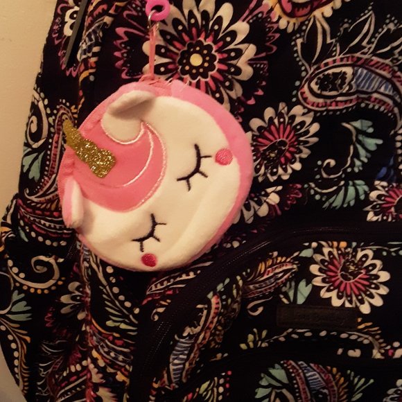 SALE NWOT Cute Plush Unicorn Bag Tag - Picture 5 of 6